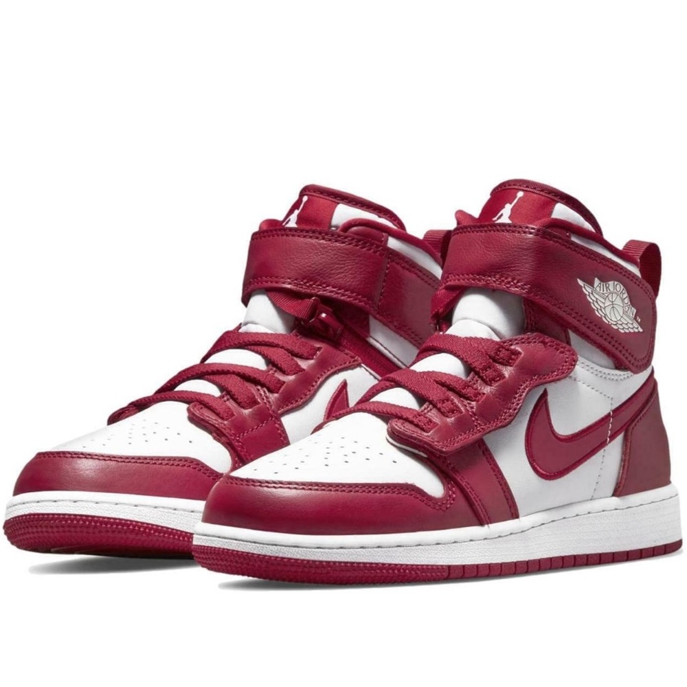 Jordan Kids' High Top Sneakers in White and Red